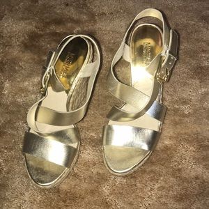 Michael Kors Silver Wedges